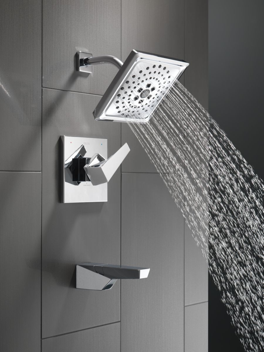 DELTA Trillian 14 Series H2Okinetic Tub Shower Trim — Lumicoat® Chrome