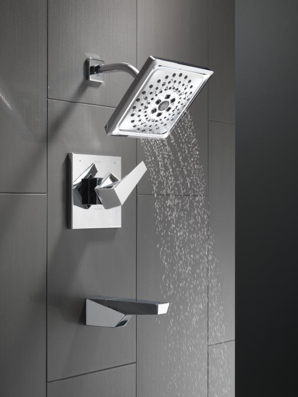 DELTA Trillian 14 Series H2Okinetic Tub Shower Trim — Lumicoat® Chrome