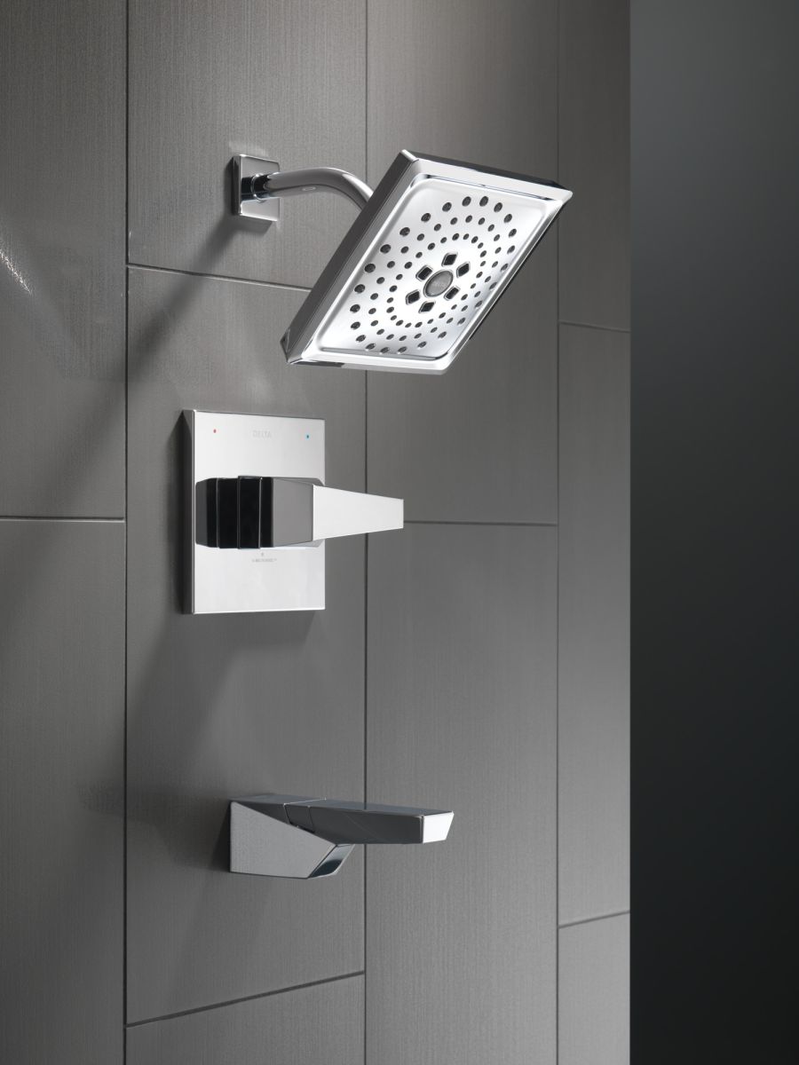 DELTA Trillian 14 Series H2Okinetic Tub Shower Trim — Lumicoat® Chrome