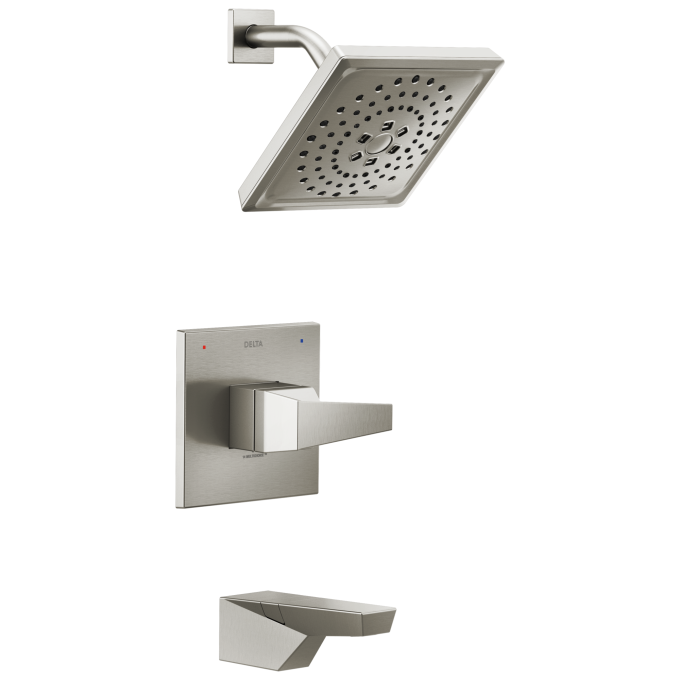 DELTA Trillian 14 Series H2Okinetic Tub Shower Trim — Lumicoat® Stainless