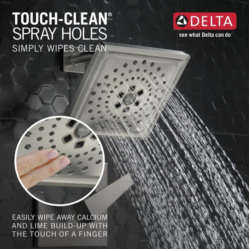 DELTA Trillian 14 Series H2Okinetic Tub Shower Trim — Lumicoat® Stainless