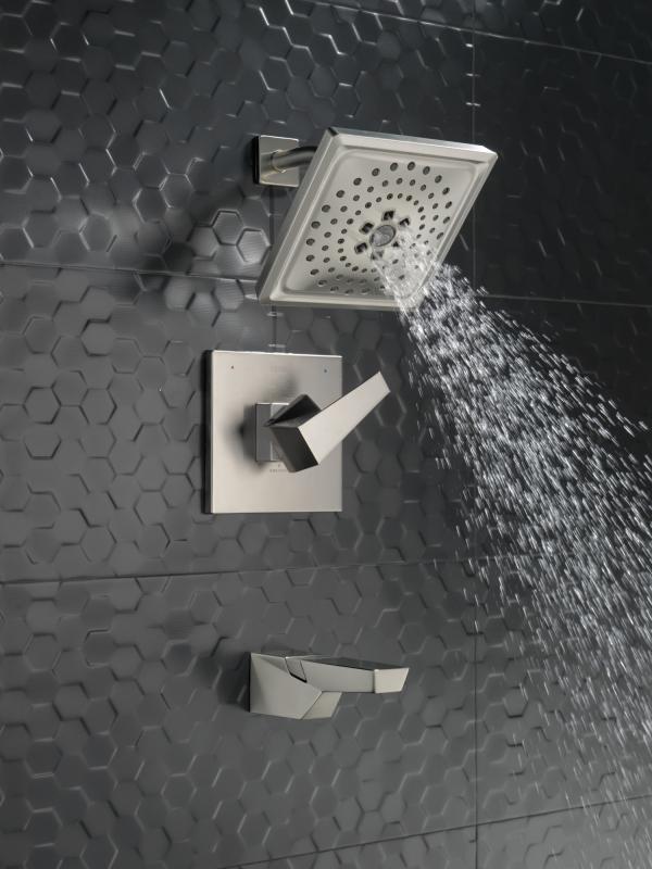 DELTA Trillian 14 Series H2Okinetic Tub Shower Trim — Lumicoat® Stainless