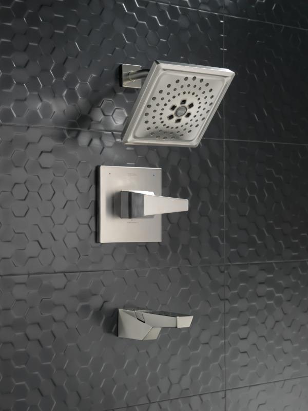 DELTA Trillian 14 Series H2Okinetic Tub Shower Trim — Lumicoat® Stainless