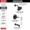 DELTA Bonacci 14 Series Tub Shower Trim — Matte Black