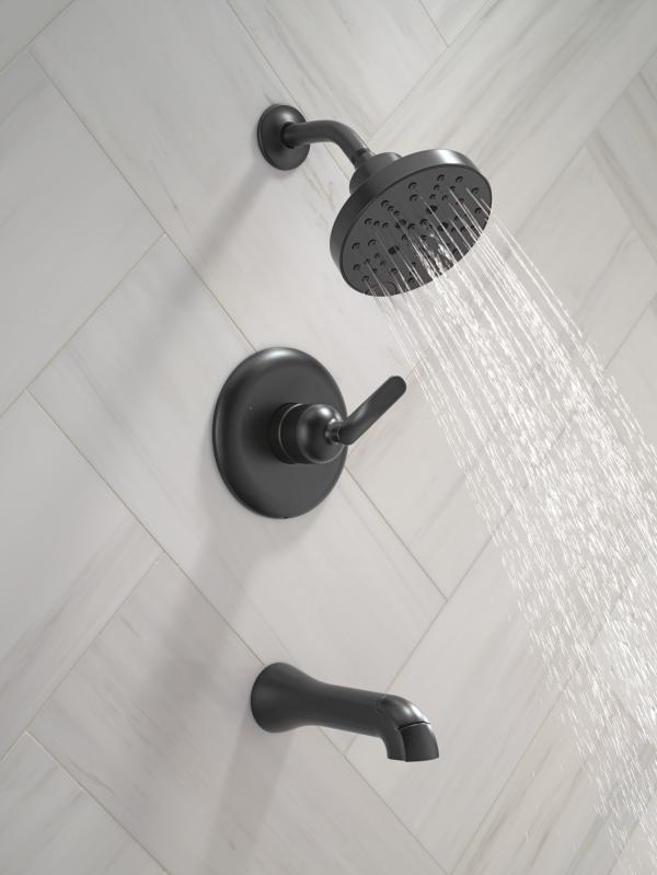 DELTA Bonacci 14 Series Tub Shower Trim — Matte Black