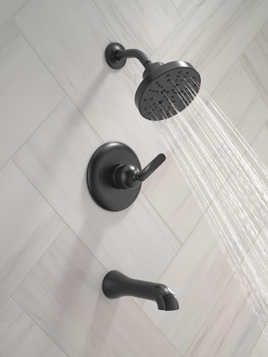 DELTA Bonacci 14 Series Tub Shower Trim — Matte Black