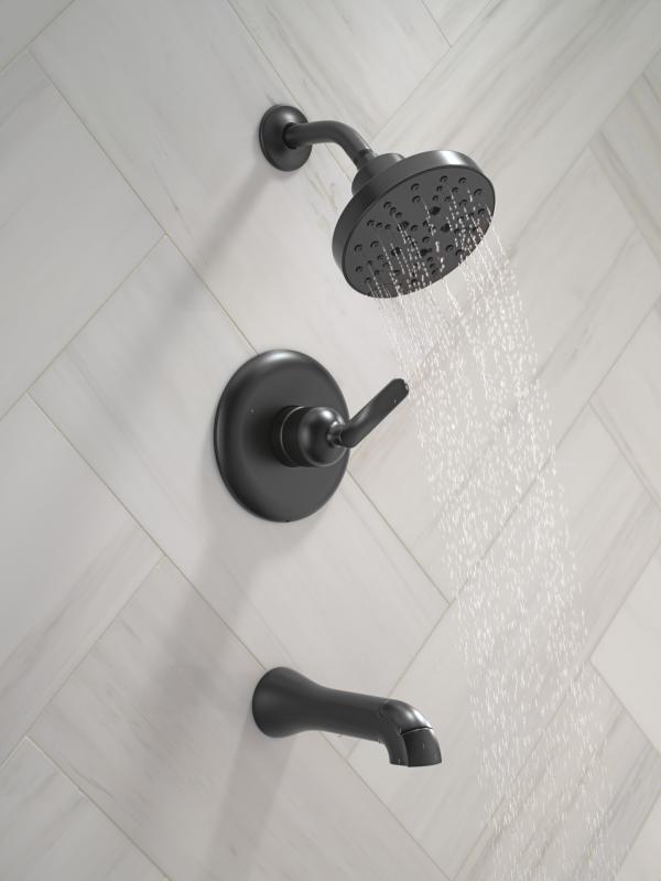 DELTA Bonacci 14 Series Tub Shower Trim — Matte Black