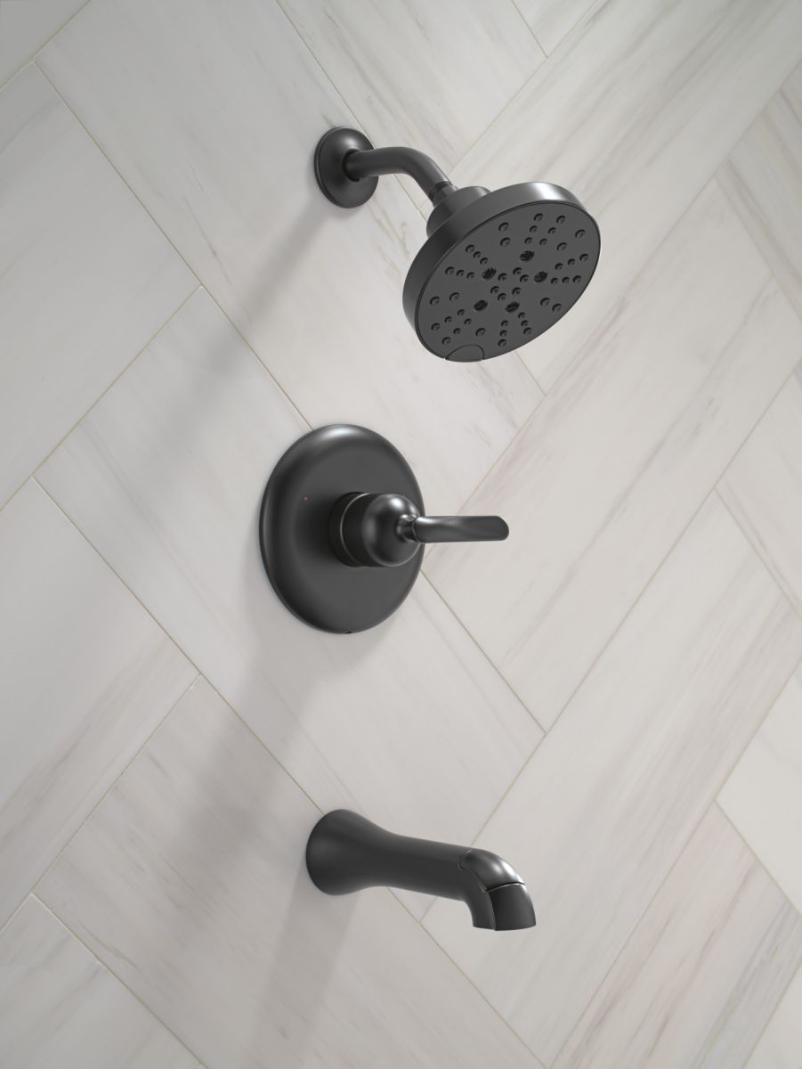 DELTA Bonacci 14 Series Tub Shower Trim — Matte Black