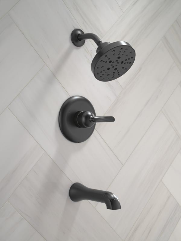 DELTA Bonacci 14 Series Tub Shower Trim — Matte Black