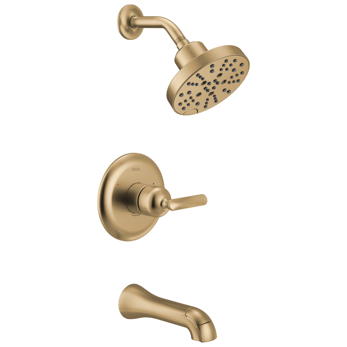 DELTA Bonacci 14 Series Tub Shower Trim — Lumicoat® Champagne Bronze