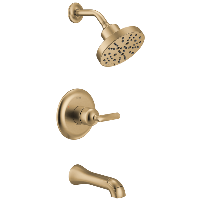 DELTA Bonacci 14 Series Tub Shower Trim — Lumicoat® Champagne Bronze