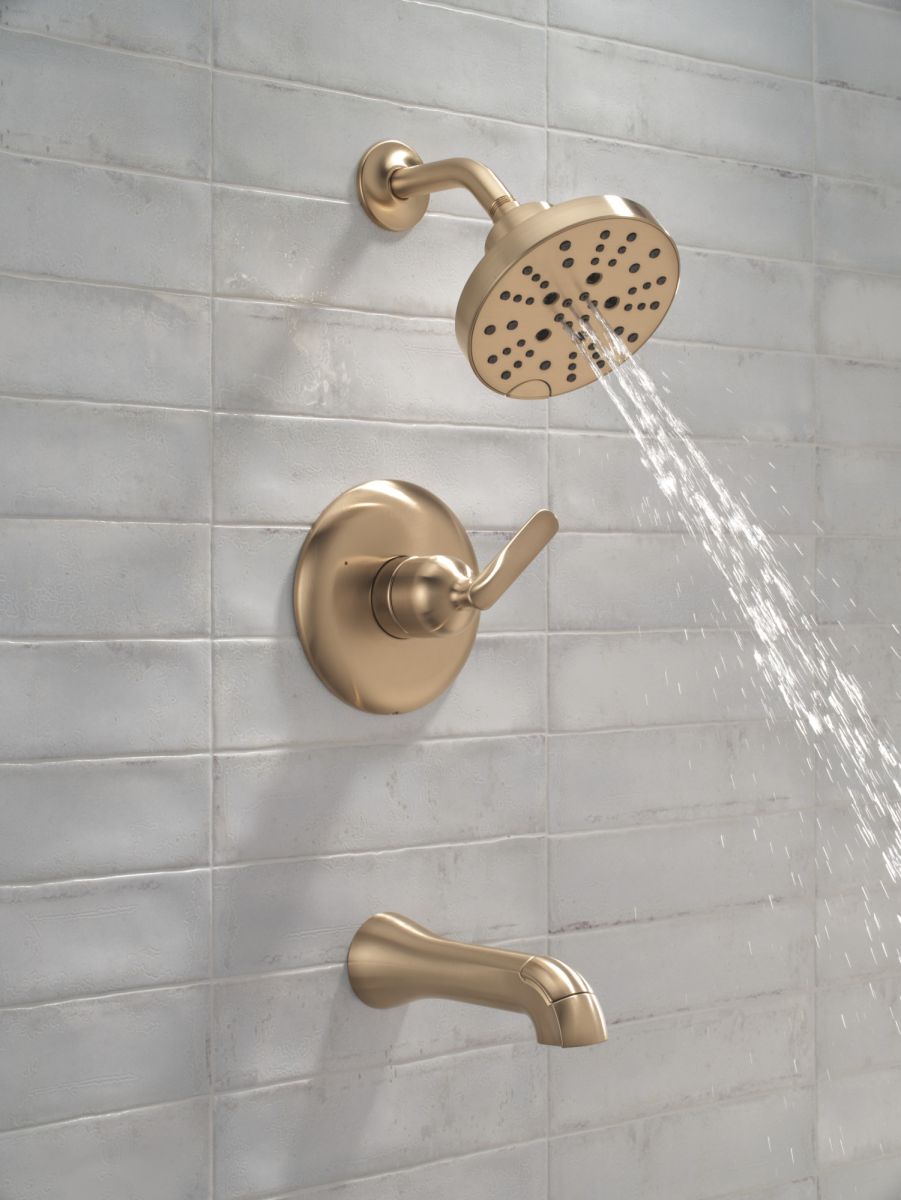 DELTA Bonacci 14 Series Tub Shower Trim — Lumicoat® Champagne Bronze