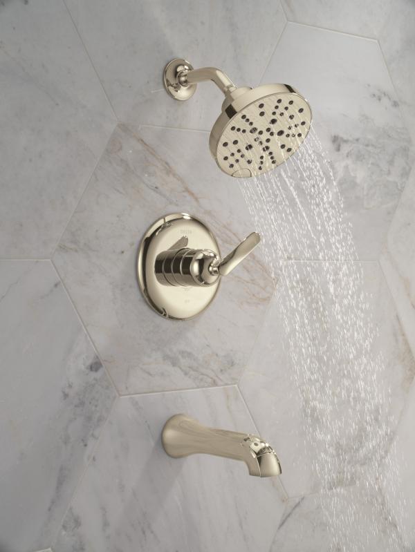 DELTA Bonacci 14 Series Tub Shower Trim — Lumicoat® Polished Nickel