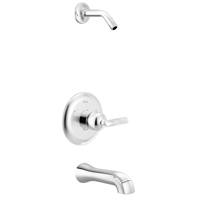 DELTA Bonacci 14 Series Tub Shower Trim - Less Head — Lumicoat® Chrome