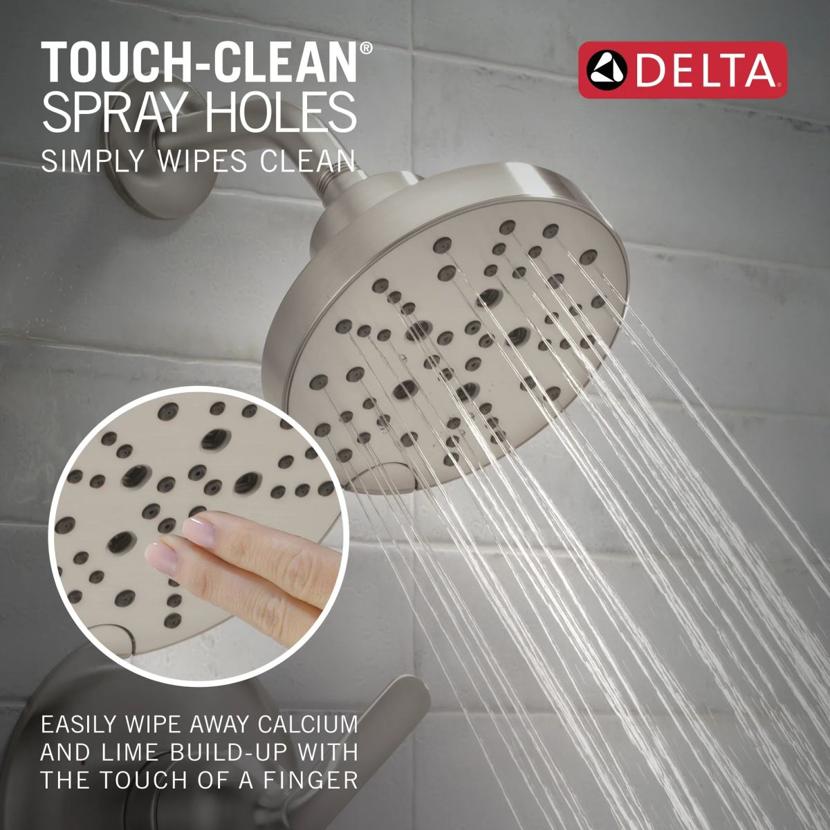 DELTA Bonacci 14 Series Tub Shower Trim — Lumicoat® Stainless