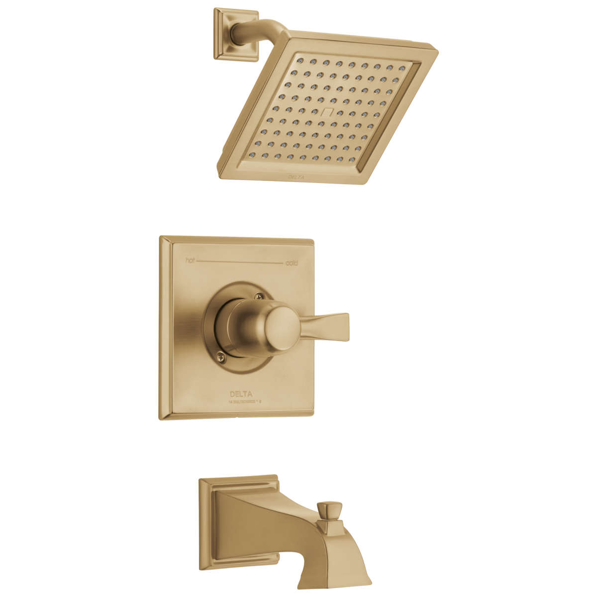 DELTA Dryden Monitor 14 Series Tub & Shower Trim — Champagne Bronze