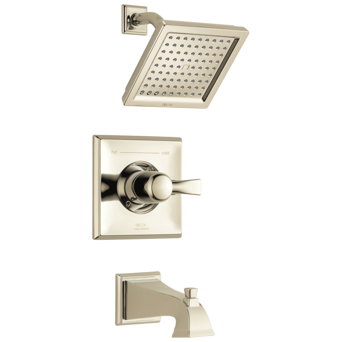 DELTA Dryden Monitor 14 Series Tub & Shower Trim — Polished Nickel