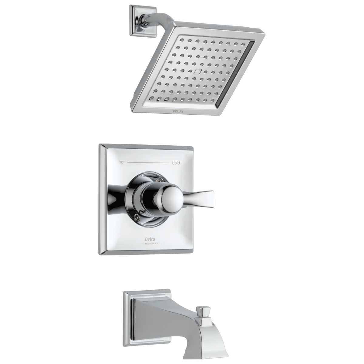 DELTA Dryden Monitor 14 Series Tub & Shower Trim — Chrome
