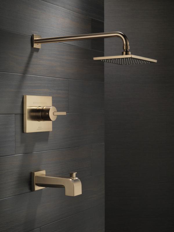 DELTA Vero Monitor 14 Series Tub & Shower Trim — Champagne Bronze