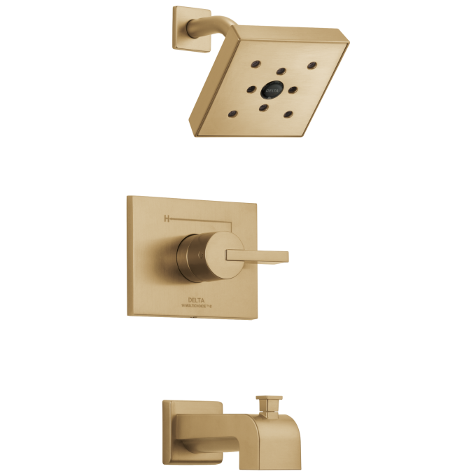 DELTA Vero Monitor 14 Series H2OKINETIC Tub & Shower Trim — Champagne Bronze