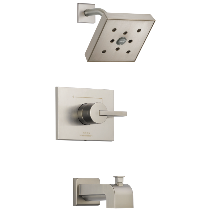 DELTA Vero Monitor 14 Series H2OKINETIC Tub & Shower Trim — Stainless