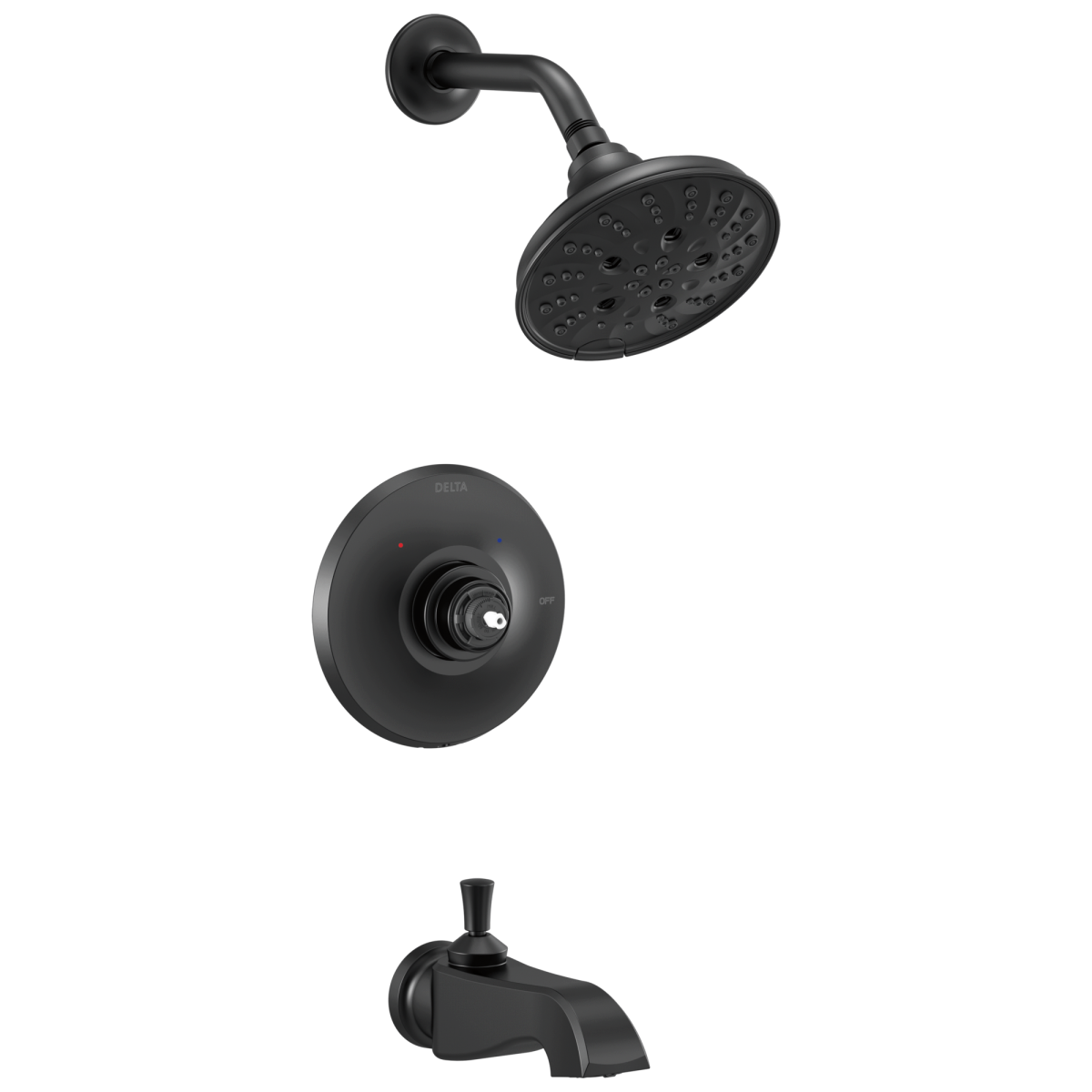 DELTA Dorval Monitor 14 Series Shower Trim - Less Handle — Matte Black