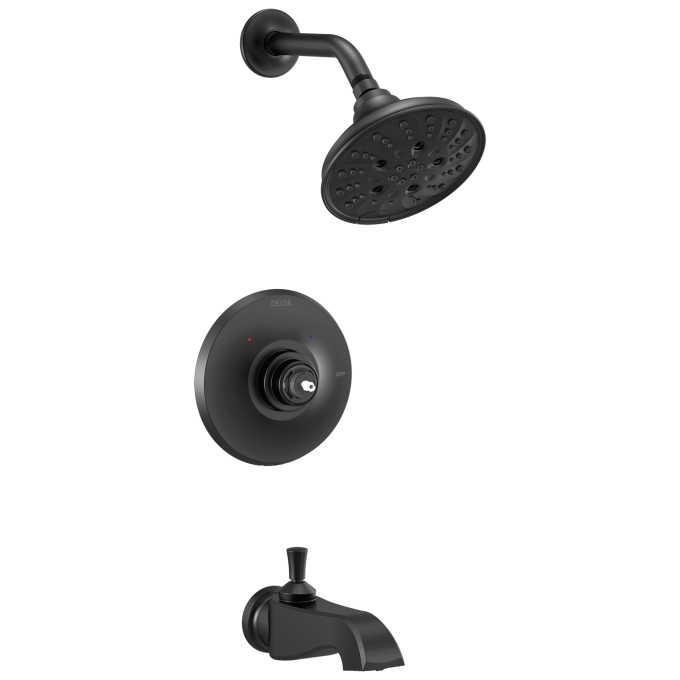 DELTA Dorval Monitor 14 Series Shower Trim - Less Handle — Matte Black