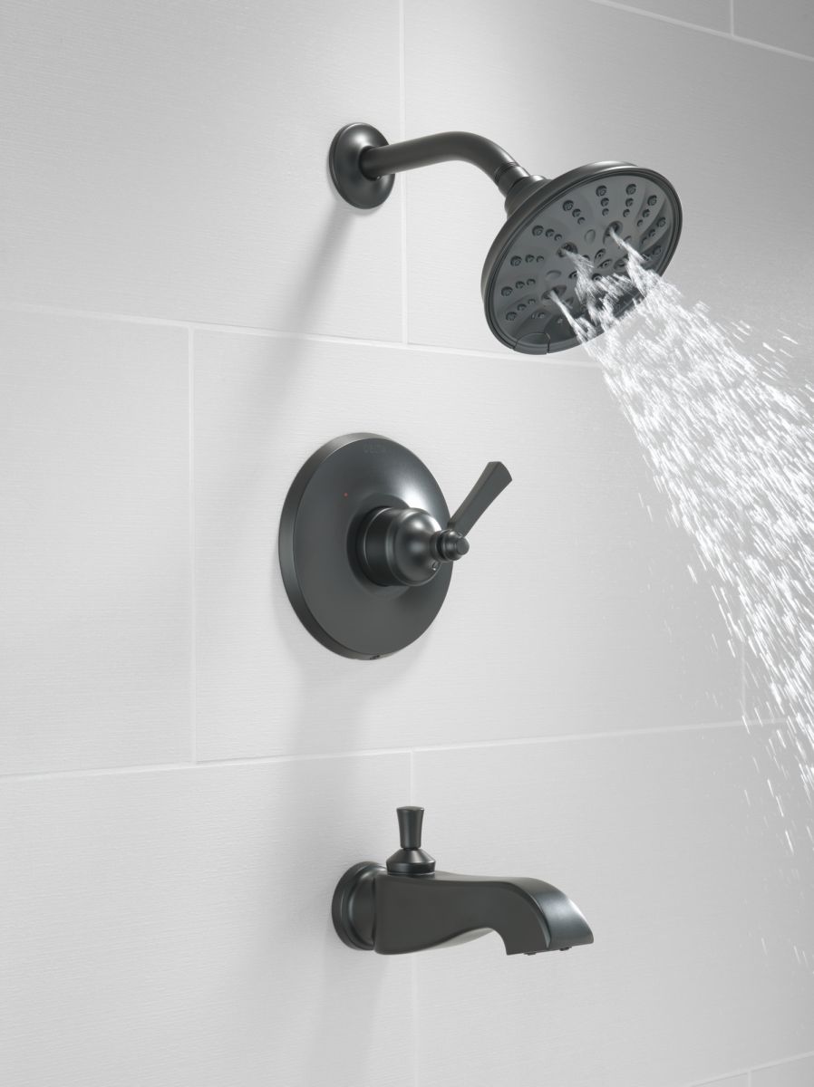 DELTA Dorval Monitor 14 Series Shower Trim - Less Handle — Matte Black