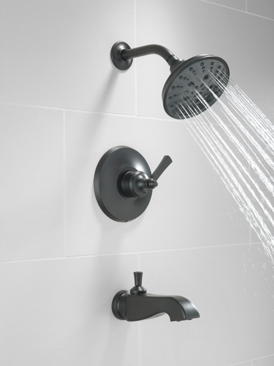 DELTA Dorval Monitor 14 Series Shower Trim - Less Handle — Matte Black
