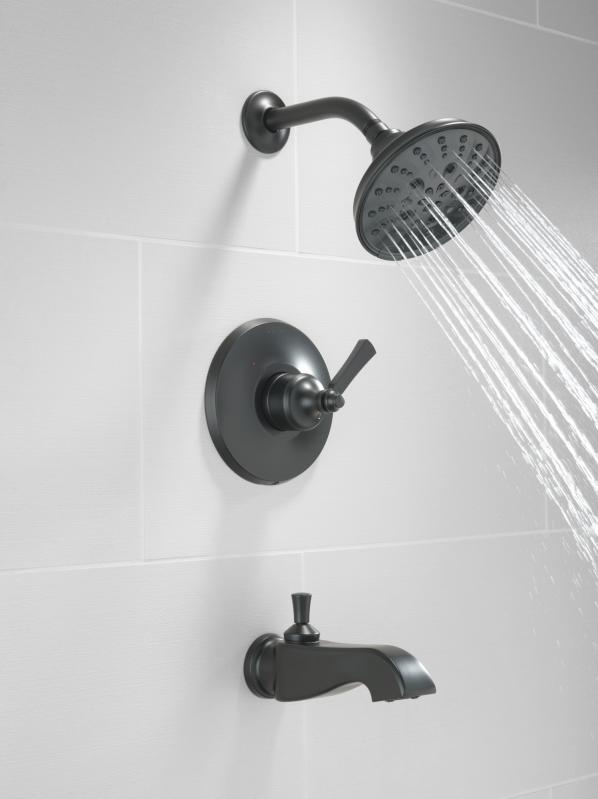 DELTA Dorval Monitor 14 Series Shower Trim - Less Handle — Matte Black