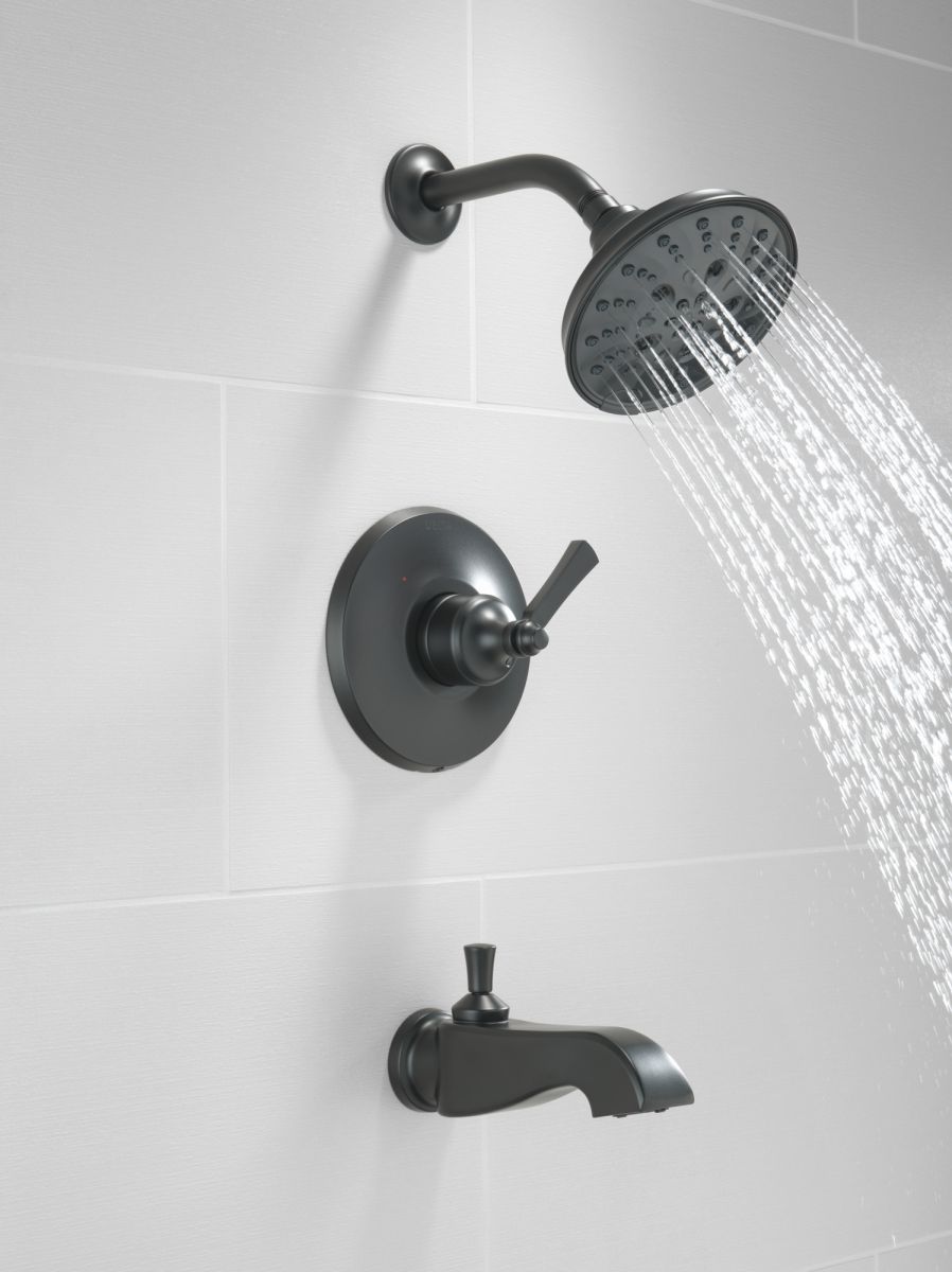 DELTA Dorval Monitor 14 Series Shower Trim - Less Handle — Matte Black