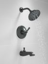 DELTA Dorval Monitor 14 Series Shower Trim - Less Handle — Matte Black