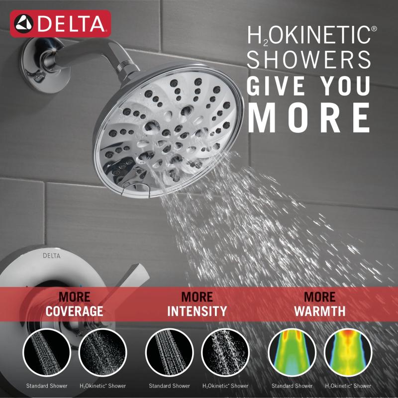 DELTA Dorval Monitor 14 Series Shower Trim - Less Handle — Chrome