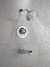 DELTA Dorval Handle - Volume FM Tub Filler/ 14S — Chrome