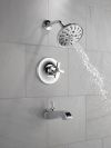DELTA Dorval Handle - Volume FM Tub Filler/ 14S — Chrome