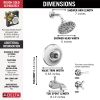 DELTA Dorval Monitor 14 Series Shower Trim - Less Handle — Chrome