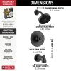 DELTA Trinsic H2OKINETIC Tub Shower Trim — Matte Black