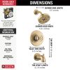 DELTA Trinsic H2OKINETIC Tub Shower Trim — Champagne Bronze