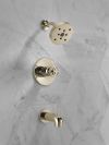 DELTA Trinsic H2OKINETIC Tub Shower Trim — Polished Nickel