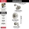 DELTA Trinsic H2OKINETIC Tub Shower Trim — Stainless