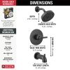 DELTA Trinsic Monitor 14 Series H2OKINETIC Tub & Shower Trim — Matte Black