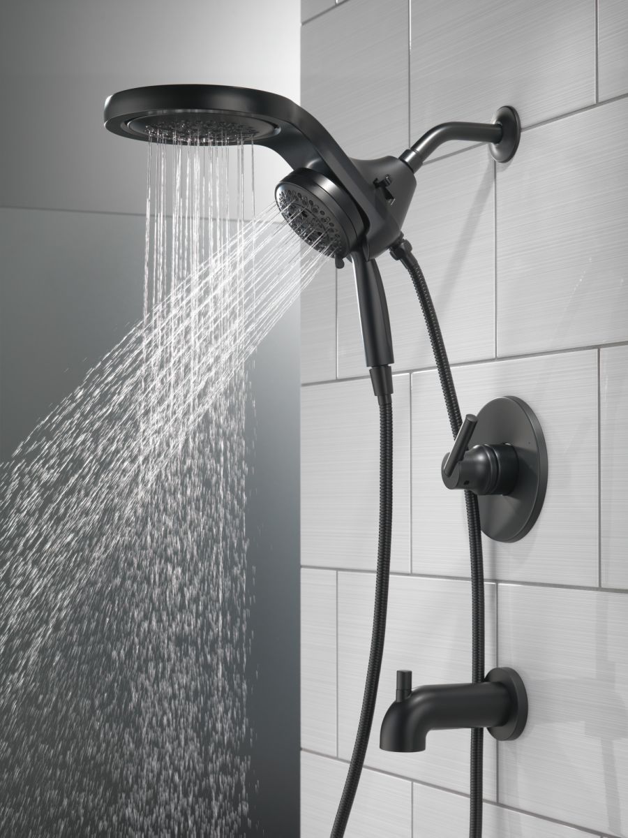 DELTA Trinsic Monitor 14 Series Tub & Shower Trim - Less Head — Matte Black