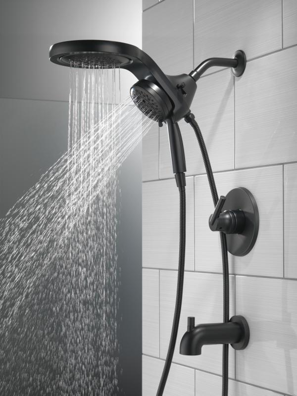 DELTA Trinsic Monitor 14 Series Tub & Shower Trim - Less Head — Matte Black