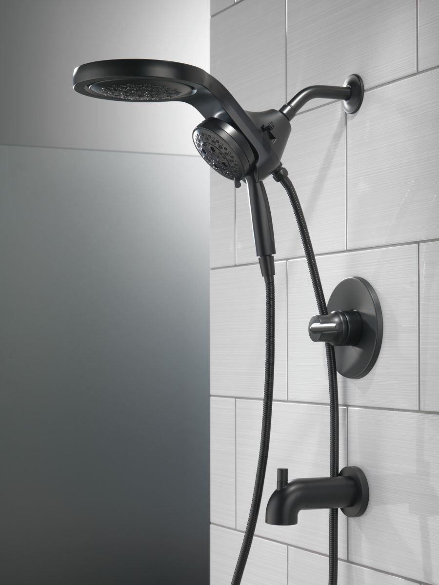 DELTA Trinsic Monitor 14 Series Tub & Shower Trim - Less Head — Matte Black