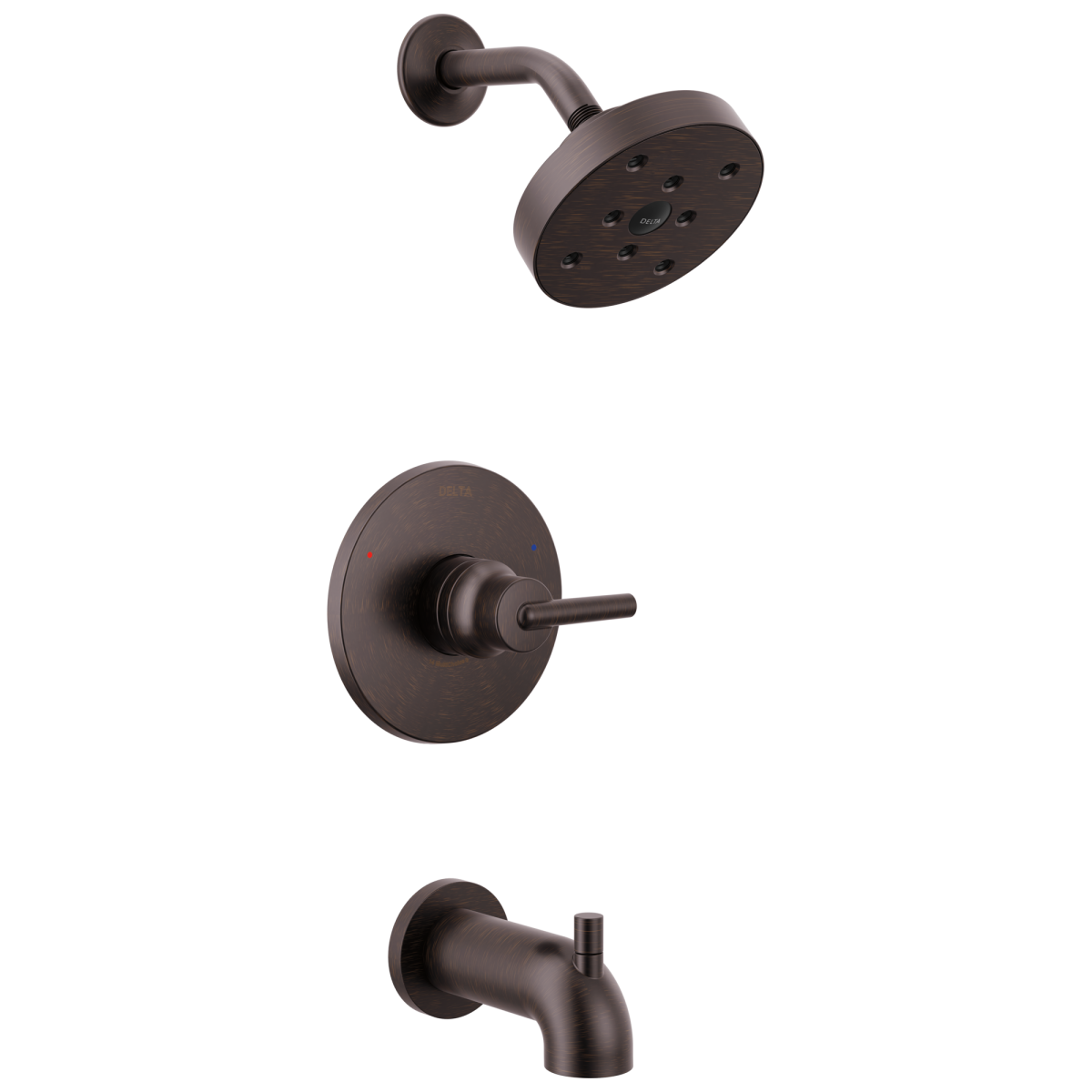 DELTA Trinsic Monitor 14 Series H2OKINETIC Tub & Shower Trim — Venetian Bronze