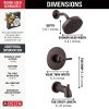 DELTA Trinsic Monitor 14 Series H2OKINETIC Tub & Shower Trim — Venetian Bronze