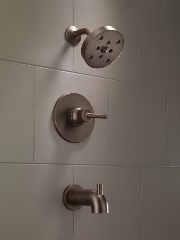 DELTA Trinsic Monitor 14 Series H2OKINETIC Tub & Shower Trim — Venetian Bronze