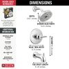 DELTA Trinsic Monitor 14 Series H2OKINETIC Tub & Shower Trim — Chrome
