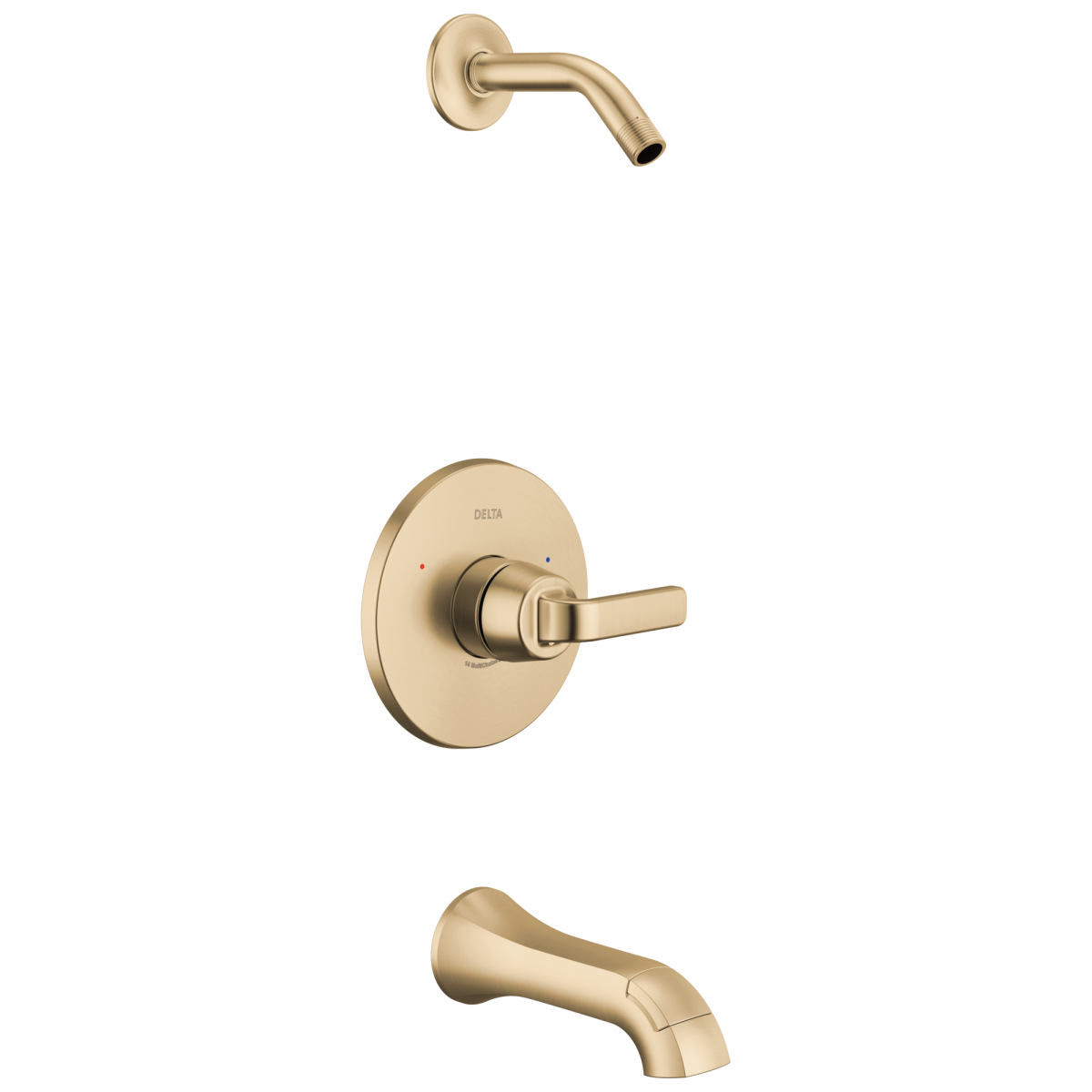 DELTA Lineax Monitor 14 Series Tub & Shower Trim Less Head — Champagne Bronze