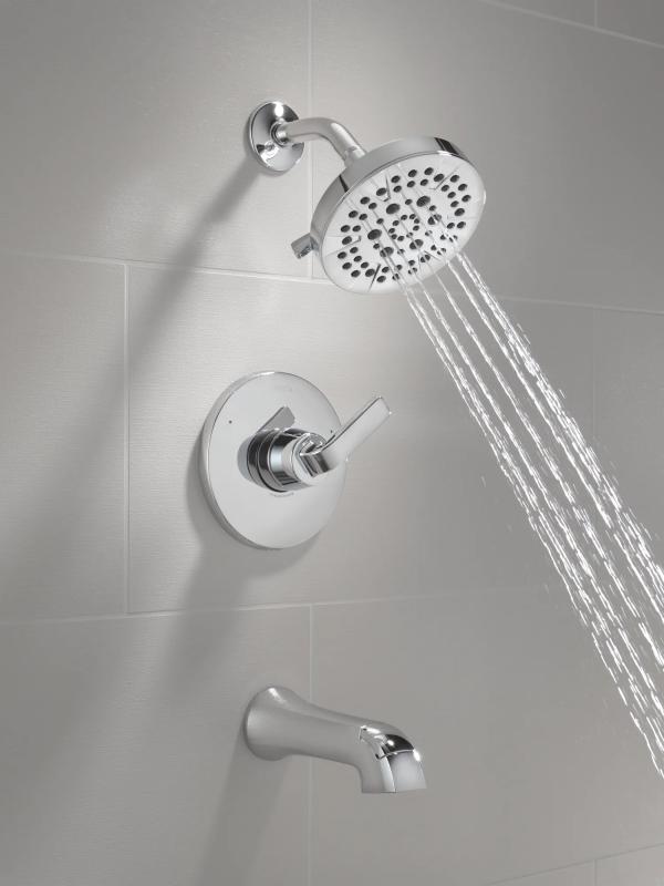 DELTA Lineax Monitor 14 Series Tub & Shower Trim — Chrome